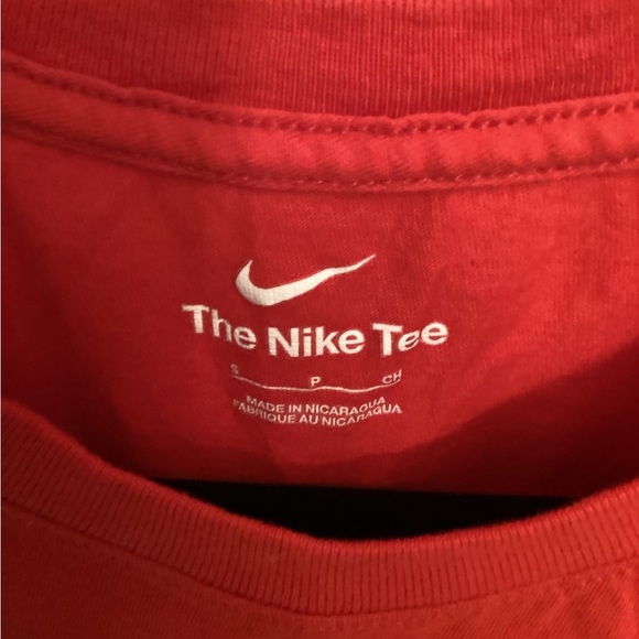 Nike Red Tee with Swoosh - Picture 2 of 4